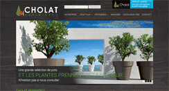 Desktop Screenshot of cholat-pepinieres.com