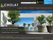 Tablet Screenshot of cholat-pepinieres.com